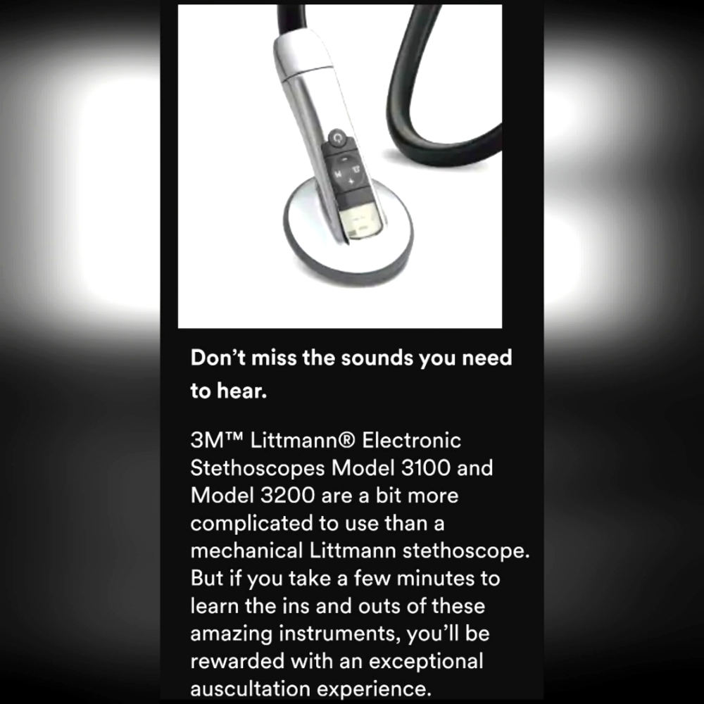 Littmann Digital Stethoscope model 3100